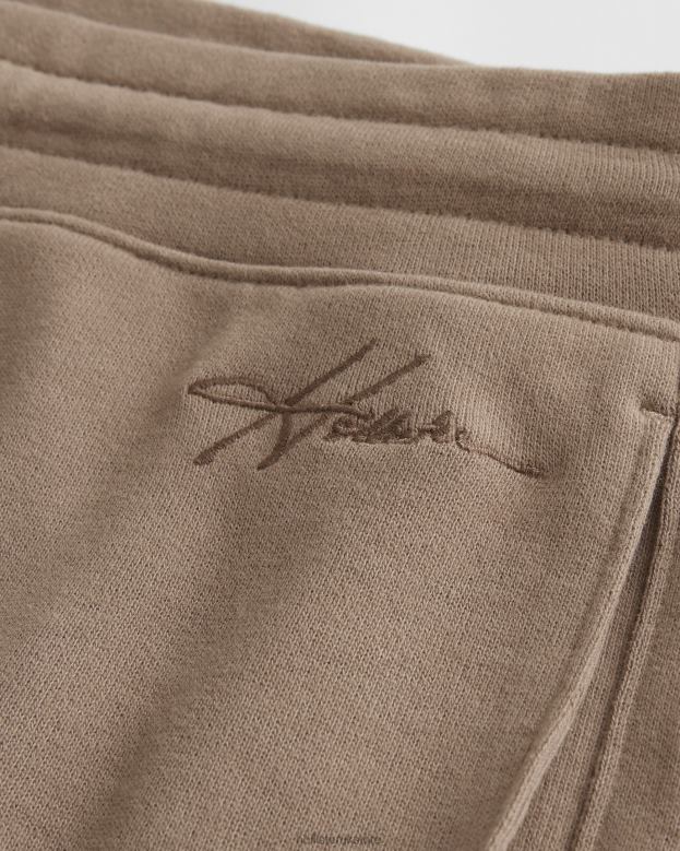 Bottoms Hollister Men Terry Fleece Shorts 5\\ 488201143 Light Brown